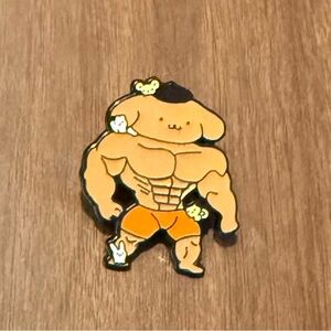 Women’s Jewelry Fashion Fun Cute Strong Buff Muscle Pompompurin Enamel Pin